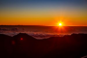 Sonnenaufgang Haleakalā-Vulkan