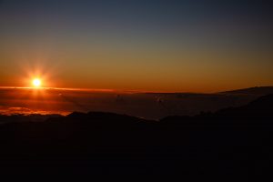 Sonnenaufgang Haleakalā-Vulkan