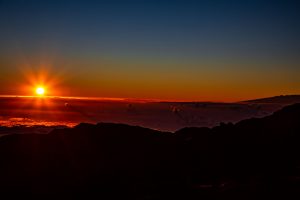 Sonnenaufgang Haleakalā-Vulkan